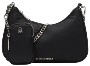 black Steve Madden big with silver hardware